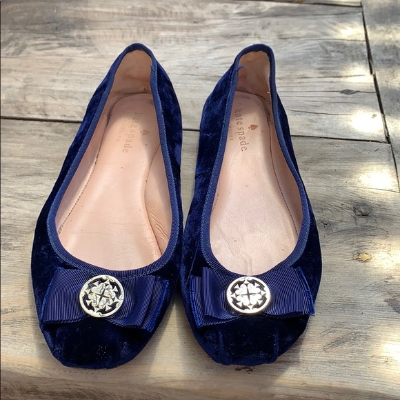 kate spade blue flats